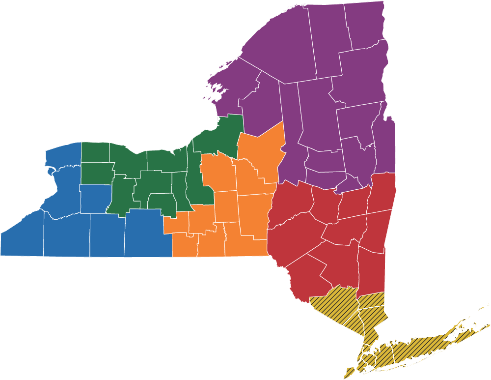 New York State Sales Rep regions